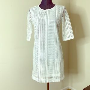 MANGO White Lace Dress